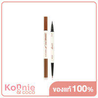 Ashley Charming Eyes Double Head Pen [0.1g x 0.35ml] #No.02 Brown อายไลเนอร์ 2 รูปแบบในแท่งเดียว