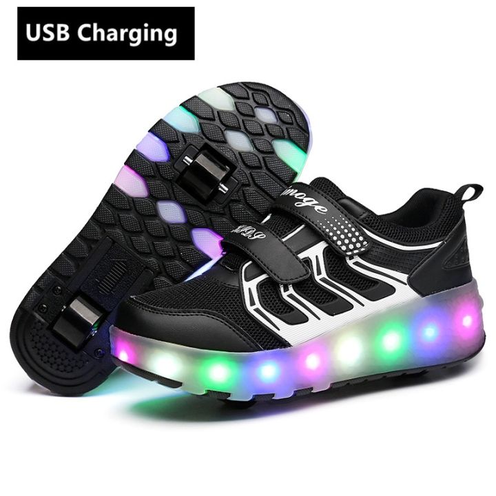 wheels-orange-usb-charging-fashion-girls-boys-led-light-roller-skate-shoes-for-children-kids-sneakers-with-wheels-two-wheels