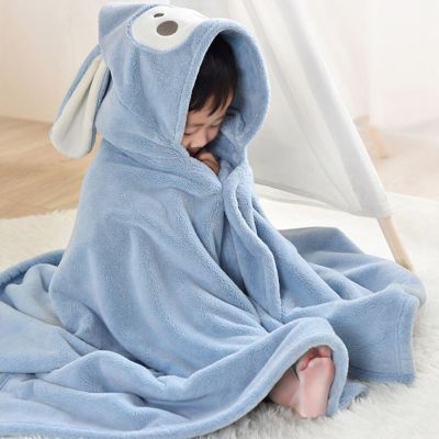 Ultra Soft Hooded Baby Towel Cartoon Kids Bath Towel with Cute Hood for Babies Toddlers Infants 70*140cm/ 28*55in
