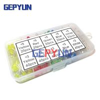 【CW】 300PCS 3mm 5mm LED Light White Yellow Red Green Blue Assorted Kit LEDs Set 3V 20mA