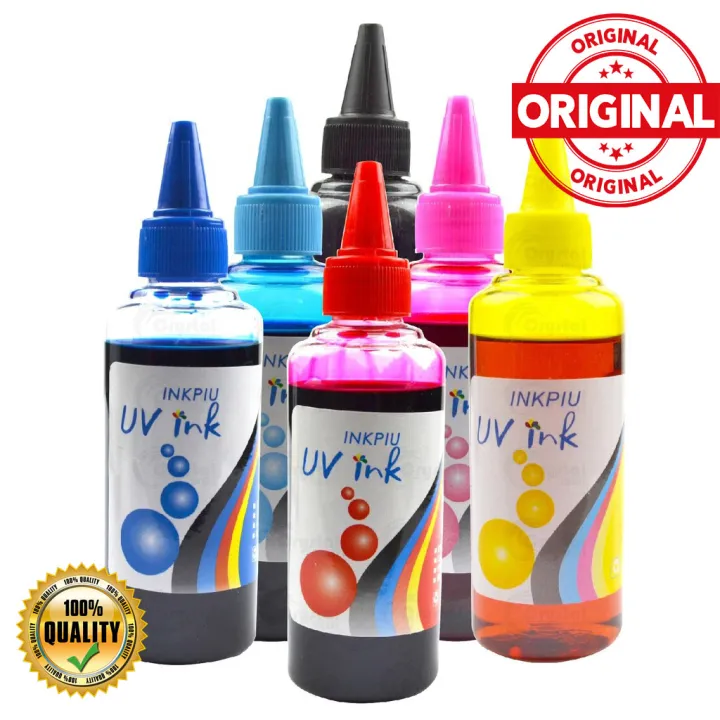 4 Bottles Inkpiu Uv Dye Ink Inks 100ml Each Cmyk Universal Inks For Epson Canon Hp Brother 1858