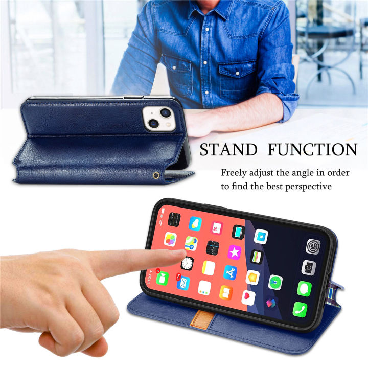 hoce-กระเป๋าสตางค์หนังหรูหราสำหรับ-iphone-14-13-12-11-pro-max-14-plus-13-12-mini-xr-x-xs-สูงสุด-8-7-6-6s-plus-ช่องใส่กระเป๋าสตางค์-stand-กระเป๋าโทรศัพท์-shell