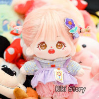 Genuine 20cm Plush Baby Idol Dolls Jennie Lisa Rose Jisoo Twice Ningning Winter Pink Hair Doll Accessories Fans Collection Birthday Gift