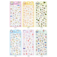 36 pcslot Korean Import Cute Cat Mermaid Avocado Shiba Unicorn Stickers Scrapbooking Diy Stationery Diary Stickers Kawaii Decor