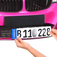 LTG 1คู่ตัวยึดป้ายทะเบียน framelessnumber PLATE Holder สำหรับยานพาหนะ