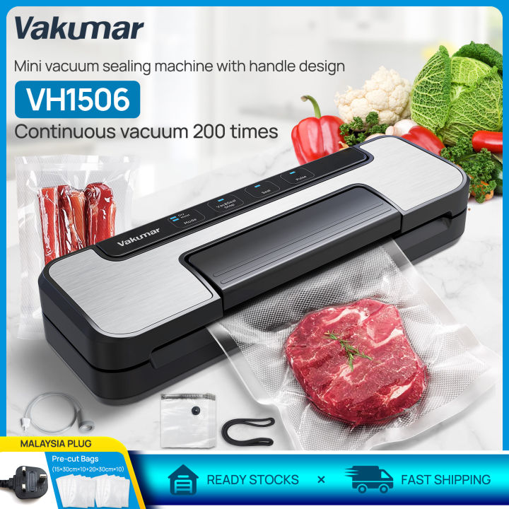 Vakumar 90Kpa Food Vacuum Sealer Machine Built-in Cutter Bag Storage