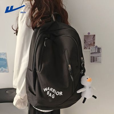 [Export from Japan and South Korea] Pull back schoolbag female college student large-capacity middle school student backpack computer bag male backpack large-capacity American retro