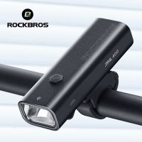 ROCKBROS Bike Light Rainproof Type-C Charging LED 2000mAh MTB Front Lamp Headlight Aluminum Ultralight Flashlight Bicycle Light Lights Reflectors