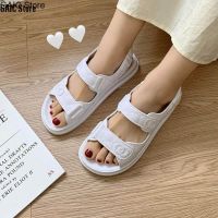 GAIC Store AOKANG Fairy style thick-soled beach shoes student flat-bottomed womens shoes one word beach outside wear slippers women，womens sandals，flat shoes，Lightweight and breathable