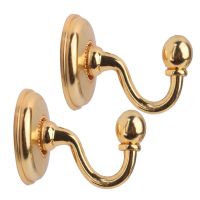 【JH】 2PCS Metal Curtain Holdback Wall Tie Back Hooks Zinc Alloy Hanger Holder Window Multi-Purpose Hanging