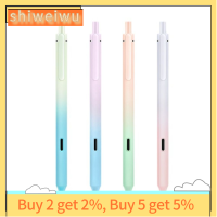 ปากกาโรลเลอร์บอลหมึกเจล SHIWEIWU2558285มีเอกลักษณ์ปากกาโรลเลอร์บอลแบบพับเก็บได้สีปากกาหมึกแห้งเร็วขนาด0.5มม. สำหรับ8ชิ้นในบ้าน