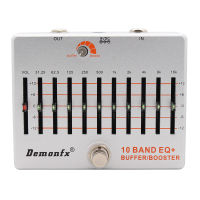 Demonfx 10 Band EQ + Buffer Boost กีตาร์เอฟเฟคเบสคันเหยียบอีควอไลเซอร์บัฟเฟอร์