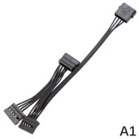 เครื่องมือ IMPROVER 1ชิ้น4Pin IDE Molex To1 2 3 4 5พอร์ต15Pin สายสายไฟ SATA ลวดตะกั่ว18AWG สำหรับฮาร์ดไดรฟ์ฮาร์ดดิสก์ SSD พีซีเซิร์ฟเวอร์ DIY