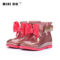 2023 Summer New Bow Childrens Rain Shoes MINI DD Waterproof and Anti Slip Girls Short Boots