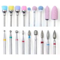 1pcs Mill Ceramic Diamond Nail Drill Bit Brushes Ball Stone Cuticle Cutter Manicure Machine Carbide Burr Pedicure Tools BEGS/M/S