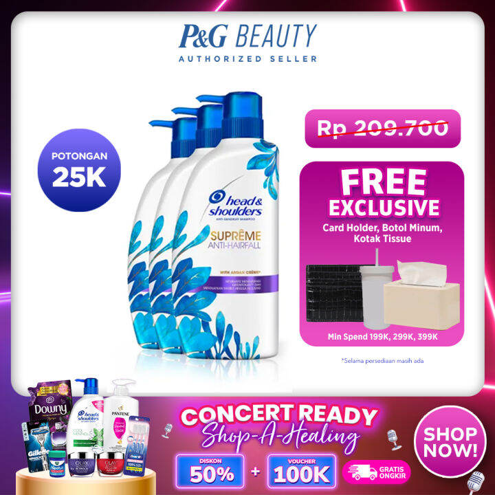 Head and Shoulders Sampo Anti Rontok Supreme Anti Hairfall ZPT