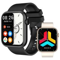 ใหม่ Smart Watch QX7 Bluetooth Calling Music AI Voice Men Heart Rate ความดันโลหิตผู้หญิง Smartwatch Fitness Sport Tracker 2023