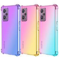 For Realme GT Neo 3T 5G Phone Case Shockproof Soft Case Gradient Color Silicone Soft TPU Casing Colorful Back Cover Anti Fall OPPO Realme GT Neo 3T 5G Case Covers