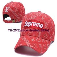 ☾◑⊙ Eunice Hewlett 025A Joint Suprem baseball cap topi men and women lovers tides curved eaves personality hat hip-hop cap cap