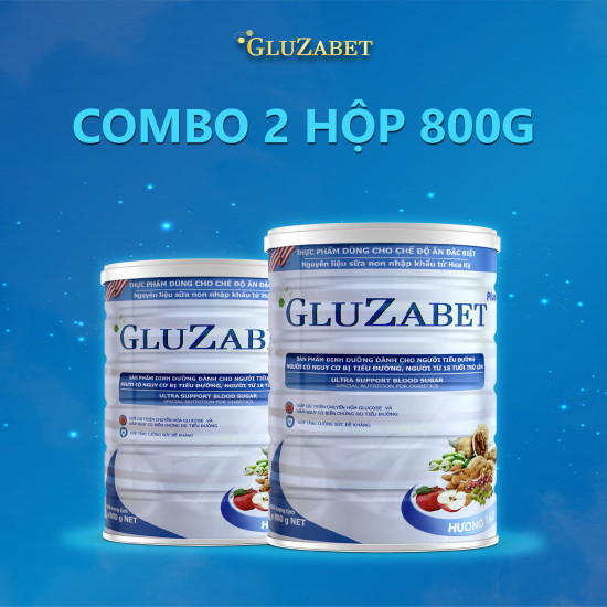 Combo 2 - sữa hạt gluzabet 800g dành cho người tiểu đường - ảnh sản phẩm 1