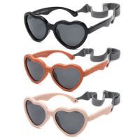 【YF】☈  0-24 Months   Boys Heart-Shaped Newborn Infant with Adjustable UV Protection Polarized Baby Sunglasses