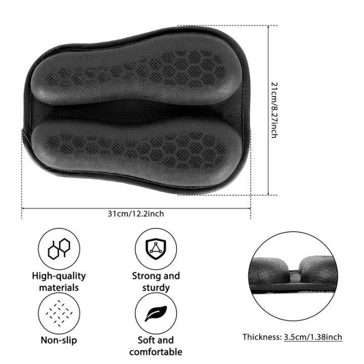 3d-เบาะรถจักรยานยนต์อเนกประสงค์รังผึ้งระบายอากาศได้เบาะนั่งที่ป้องกันก้นรถจักรยานยนต์เบาะนั่งมอเตอร์ไซค์สำหรับการขี่ระยะยาว