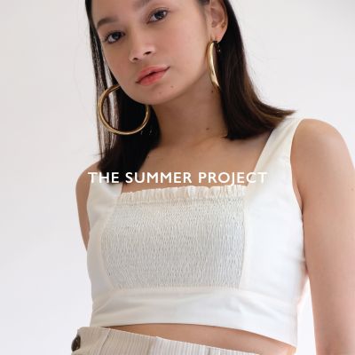 Beige Smog Top - The Summer Project / เสื้อสมอค