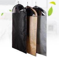 Clothes Dust Cover Mildew Proof Storage Hanging Bag Non-woven Fabric + PVC for Garment Shirt Coat Suit Jacket Protector AHD004 Wardrobe Organisers