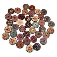 【YF】▣✠▣  15/20/25mm Multi-Pattern Printing Round Buttons Clothing Scrapbook Diy Sewing Accessories