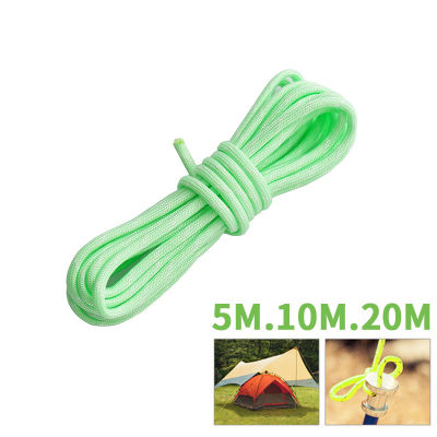 Spot parcel post Cross-Border Outdoor Luminous Tent Rope Camping Equipment Canopy Tent Luminous Rope Wind Rope Binding Rope Umbrella Rope 5 M