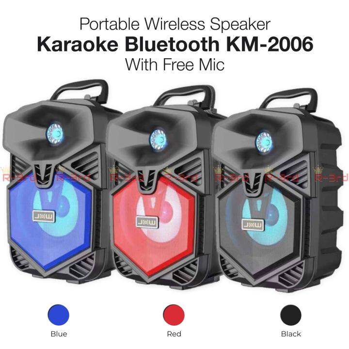 Wireless Portable Karaoke Bluetooth Speaker with free microphone and ...