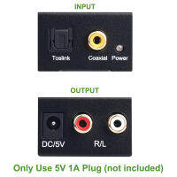 ตัวแปลงสัญญาณเสียงดิจิตอลเป็นอนาล็อก Digital Optical (Spdiftoslink) และ RCA (Lr) Stereo Audio Converter พร้อมไฟเบอร์