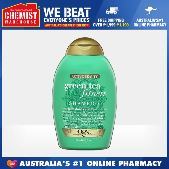 OGX Green Tea Fitness Shampoo 385ml Keeps Your Hair Fresh [Chemist