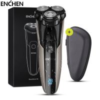 ENCHEN Electric Razor For Men Rechargeable Rotary Shaver With Pop-Up Trimmer And Travel Case Wet &amp; Dry Dual Use Beard Trimmer