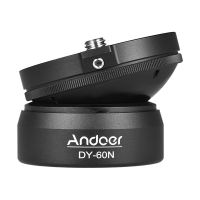 Andoer DY-60N ปรับระดับฐานปรับขาตั้งกล้องปรับจานอลูมิเนียมอัลลอยด์ด้วย B