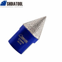 SHDIATOOL 1pc 20mm Diamond Chamfer Bits Chamer Cone M14 Thread Shaping Edge Ceramic Marble Tile Milling Holes Finger Bits Crown