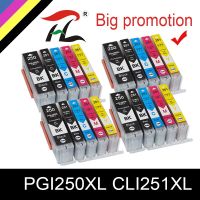 20PK PGI-250 CLI251 for canon MG6320 MG7120 MG7520 IP8720 refillable ink cartridge with ARC chip pgi250 pgi 250 Ink Cartridges