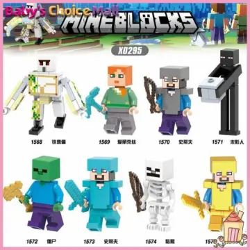  LEGO Minecraft: Steve Minifigure with Pickaxe : Toys & Games