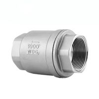 BSPT 1/4“ 3/8” 1/2" 3/4" 1" 1-1/4“ 1-1/2” Stainless Steel SS304 Check Valve 1000 WOG Thread In-Line Spring Vertical Control Tool