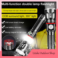 T6 Mini Led พลังงานสูงไฟฉายชาร์จแบตเตอรี่ได้ Super Bright Zoom ไฟฉายภาคสนามไฟฉุกเฉินกลางแจ้งเครื่องมือ