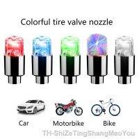 【hot】♘  4Pcs Tire for VALVE Caps Lights Car Assemblies  Motorcycle Tyre Spoke Flash