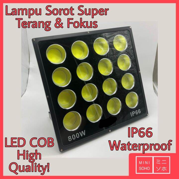 Lampu Sorot Led Cob W Watt Flood Light Tembak Reklame Spotlight Lazada Indonesia