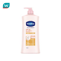 Vaseline วาสลีน เฮลธี้ ไบรท์ ซัน+โพลูชั่น โพรเทคชั่น โลชั่น SPF24 PA++ 500 มล. ผิวกระจ่างใส