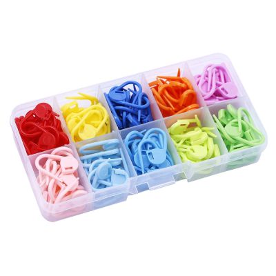 ▨▤ 1set Color Plastic Locking Stitch Markers Marker Buckle Marker Counter Mark Crochet DIY Sewing Tools Knitting Tools Supplies