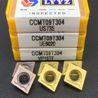 10PCS CCMT09T304 VP15TF / UE6020 / US735 คาร์ไบด์ดั้งเดิมแทรกเครื่อง CNC เครื่องมือ เครื่องตัดมิลลิ่งเครื่องกลึง CCMT เครื่องมือ