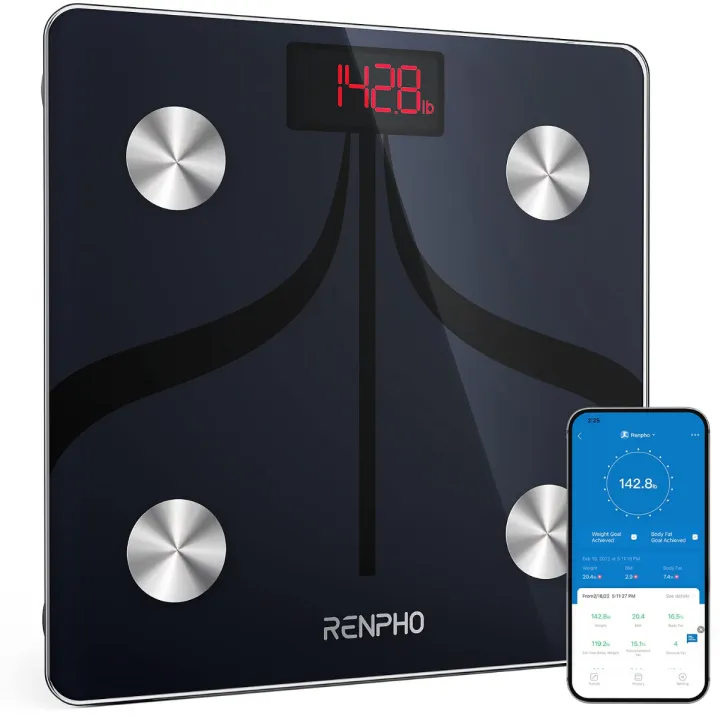 RENPHO Larger Size Body Fat Scale, Scale for Body Weight, Weight Scale