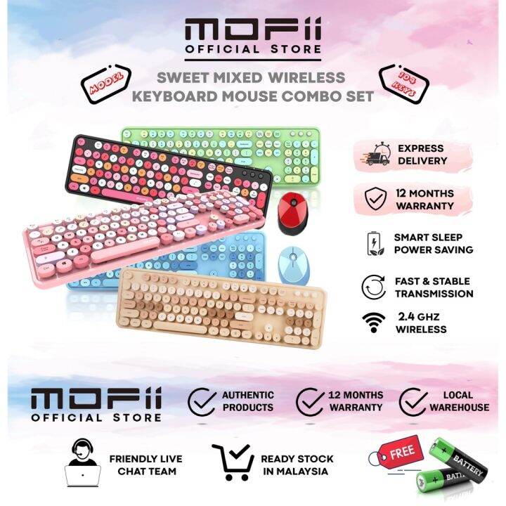 keyboard wireless keyboard MOFII Sweet Wireless Keyboard set for Laptop