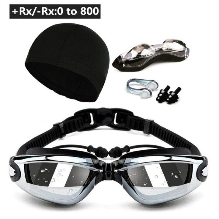 Optical Swim Goggles +Rx -Rx Prescription Swimming Glasses Adults ...