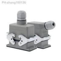 Heavy Duty Connectors HDC-HE-010-1/2/3/4 F/M 10pin Screw connection 400V/500V 16A Industrial rectangular Aviation connector plug