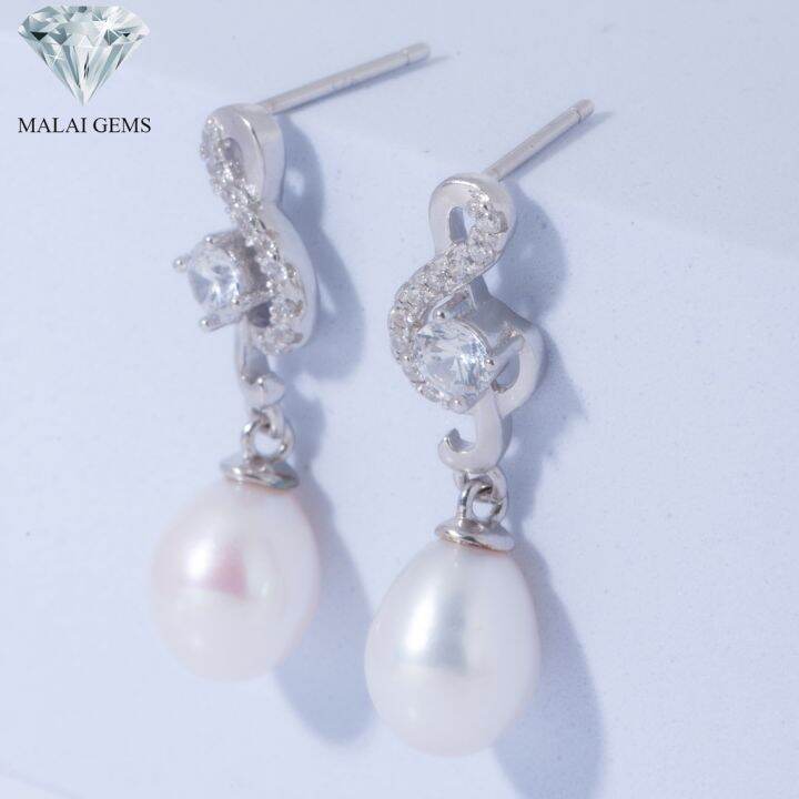 malai-gems-ต่างหูมุก-เงินแท้-silver-925-เพชรสวิส-cz-เคลือบทองคำขาว-รุ่น155-e1608-แถมกล่อง-ต่างหูเพชร-ต่างหูเงินแท้